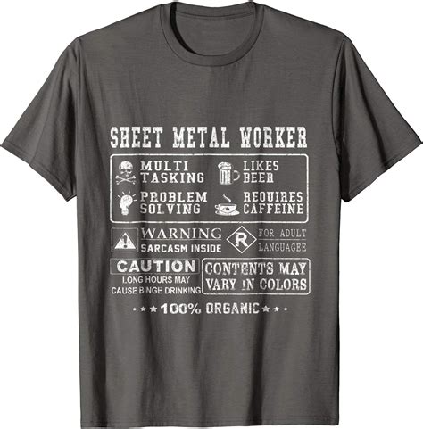 gifts for sheet metal workers|Amazon.com: Sheet Metal Worker Shirt.